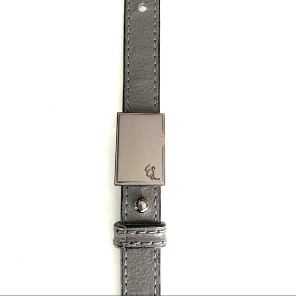 Elliott Lucca Gray Leather Purse Woven Handles  iPad Pocket Shoulder Strap - Picture 15 of 16